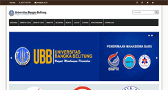 Desktop Screenshot of pmb.ubb.ac.id